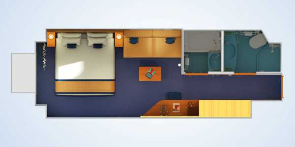 Carnival Vista - Deluxe Ocean View Stateroom