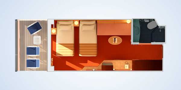 Carnival Miracle - Extended Balcony Stateroom