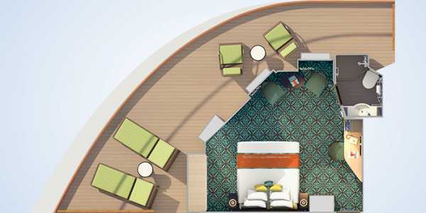 Carnival Vista - Havana Premium Vista Balcony Stateroom