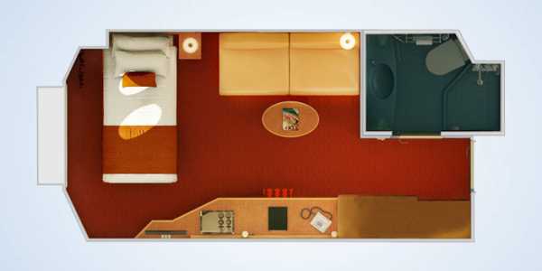 Carnival Magic - Interior Upper/Lower Porthole Stateroom