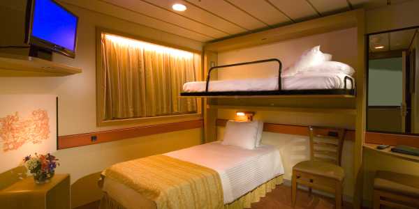 Carnival Ecstasy - Interior Upper/Lower Stateroom