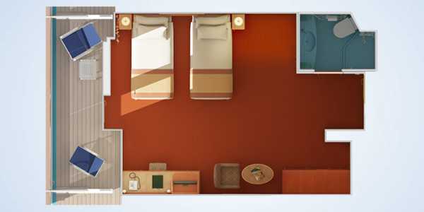 Carnival Valor - Premium Balcony Stateroom