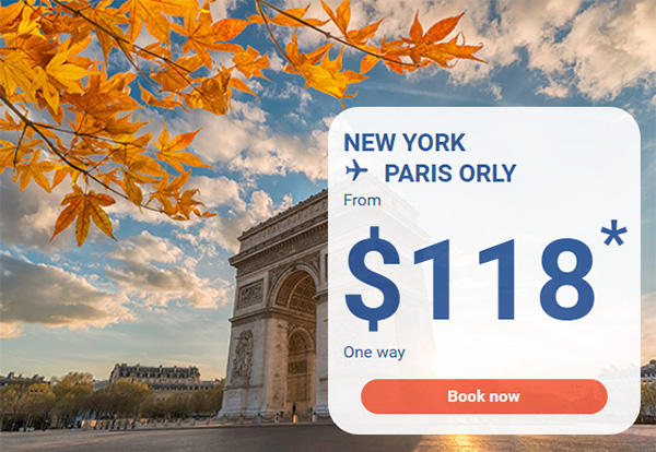 New York To Paris From $118